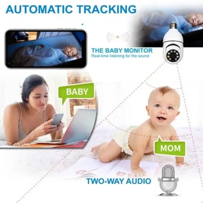 360° Wireless Light Bulb Security Camera™